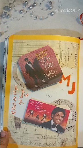 Journal With Me ✨ Michael Jackson ❤️ Off The Wall 🧱 Relaxing ASMR 💖 #journaling #michaeljackson