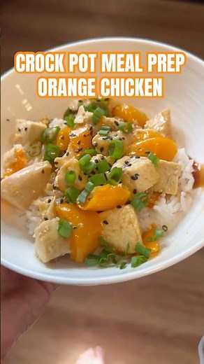 15-minute crock pot family dinner | orange chicken recipe