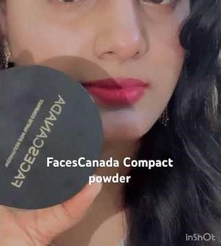 FacesCanada Compact Powder review #facescanada #compactpowder #affordablemakeup #dailymakeup #viral