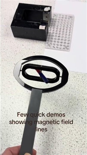 Magnetic field lines demo’s. Just a couple here. They will also be using plotting compasses in class