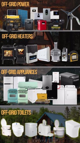 The Cabin Depot ~ Shop reliable Off-Grid products for Cabins, RVs, and Remote Homes.