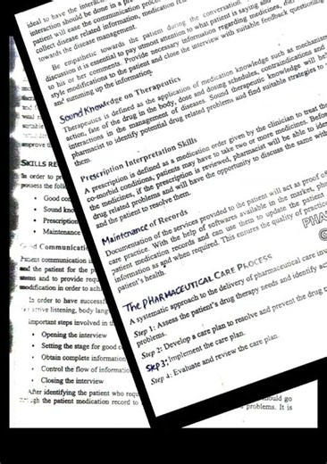 PHARMACEUTICAL CARE – DEFINITION & PRINCIPLES | PHARM-D 2nd YEAR | COMMUNITY PHARMACY | CHAPTER-2 |