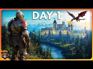 DAY 1 in a Wonderful NEW Medieval Survival Game made by 2 People...