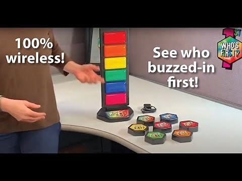 Who's First Game Show Buzzers show who rang in first & second!