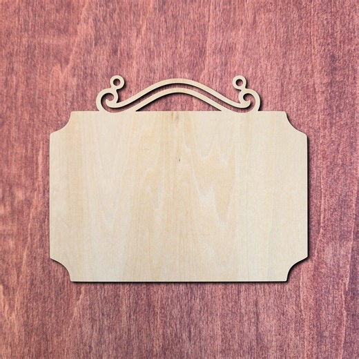 Blank Wooden Sign Cutout for Crafts, Wood Sign Blank, Laser Cut Wood Shape, DIY Craft Sign, Paintable Wood Plaque, Unfinished Wood Sign - Etsy
