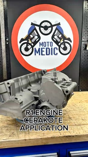 R1 Engine Cerakote Before And After