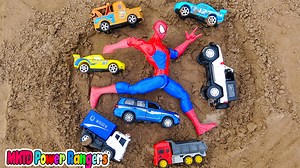 49K views · 756 reactions | Spiderman rescues cars in danger | MKTD Power Rangers | Facebook