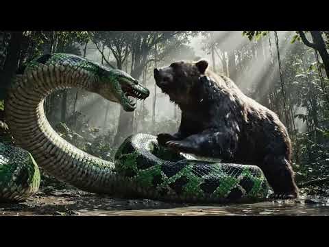 Bear vs Anaconda: Epic Wildlife Battle!