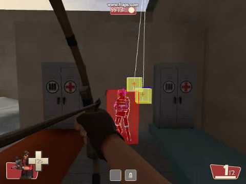 TF2 Huntsman Hitbox Demonstration