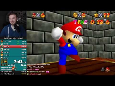 70 Star Speedrun in 46:54 - Super Mario 64