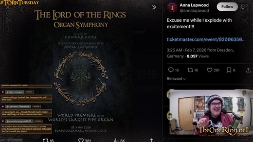 The Hunt for Gollum Film Synopsis REVEAL Rings of Power S3 tagline #TORnTuesday 727 Get JRR Tolkien's The Bovadium Fragments book - https://www.amazon.com/Bovadium-Fragments-Together-Origins/dp/0063479087?crid=281G8FK5V9H2Y&dib=eyJ2IjoiMSJ9.WVQl0-sRs2V3KS5mJwCjYtES9SXzFiaxYeOXYdXxQG8.JX2zZ7x-uGACKc52sPzYvXlyQF45ExkVdmXtctjPcew&dib_tag=se&keywords=The Bovadium Fragments&qid=1767736103&sprefix=the bovadium fragments ,aps,161&sr=8-1 text the hotline: (530) 6-4FRODO ... (530)643-7636 https://mondosh