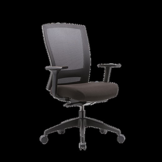 Buro Mentor High Back Ergonomic Office Chair, Black with Arm Rest