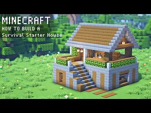 Minecraft: How To Build a Compact & Neat Survival Starter House Tutorial