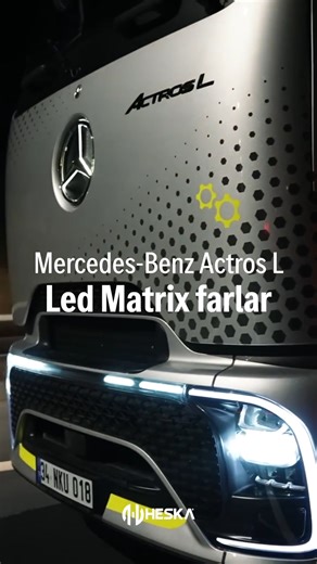 Heska Motorlu Araçlar A.Ş. | 🚛 Mercedes-Benz Actros L İyi Aydınlatma. Daha İyi Görüş. Uzun ömürlü LED farlar, yüksek renk sıcaklığıyla kontrastı artırırken gece... | Instagram