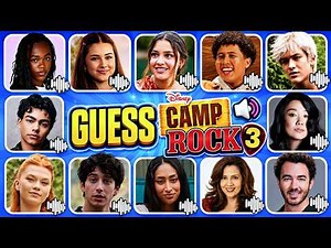 Guess the Camp Rock 3 Characters by Voice 🎶 | Can You Guess Who’s Singing? ~ Fletch, Sage, Rosie...