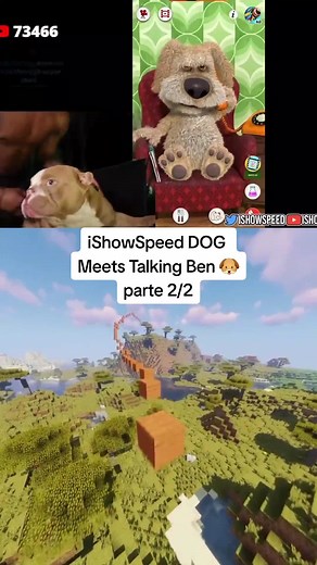 iShowSpeed DOG Meets Talking Ben 🐶 (parte 2/2) || #ishowspeed #talkingben #doglove