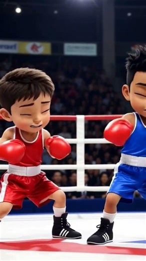viral short boxing fight animation