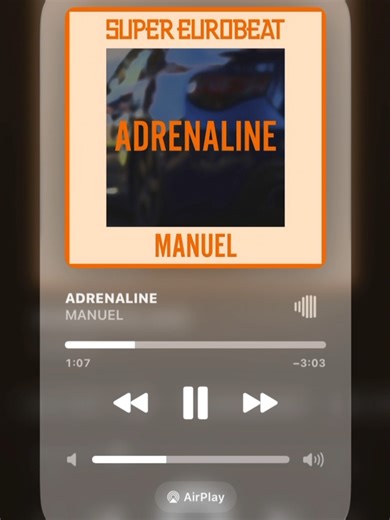 Manuel - Adrenaline is a super eurobeat 🔥 #eurobeat #ユーロビート #supereurobeat #manuel #adrenaline