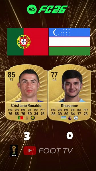 🇵🇹 Portugal vs Uzbekistan 🇺🇿🔥 FIFA World Cup 2026