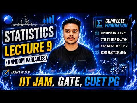 Statistics - Lecture 9 (Random Variables) IIT JAM, GATE, CUET PG Economics by Examlify