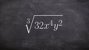 Simplifying a radical expression by using prime factorization of the number