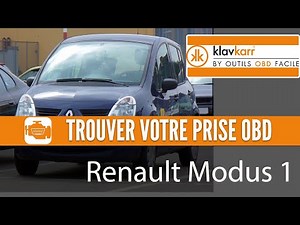 Prise OBD - Renault Modus (2004 - 2012) - Où trouver mon connecteur OBD2 ?