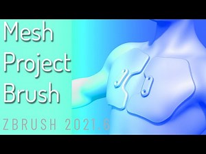 076 ZBrush 2021.6 - Mesh Project Brush - Quickly Create Geometry that Conforms to your Geometry!