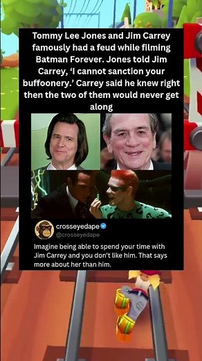 Tommy Lee Jones and Jim Carrey famously had a feud while filming Batman Forever.