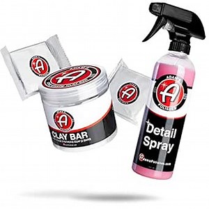 Adam's Polishes Fine Grade Clay Bar - Removes Debris & Dirt from Vehicle for Paint, Glass, Trim, Wheels | Add Shine, Gloss & Restore Depth of Color