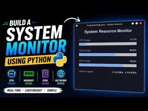 Python GUI: Modern System Monitor Tutorial