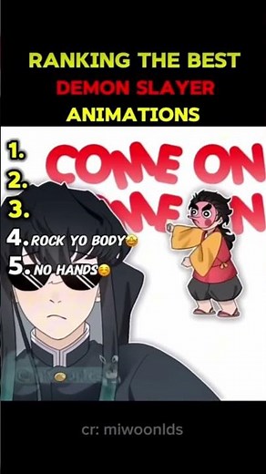 RANKING THE BEST DEMON SLAYER ANIMATIONS #demonslayer #animegames #kimetsunoyaiba #gachaclub #animat