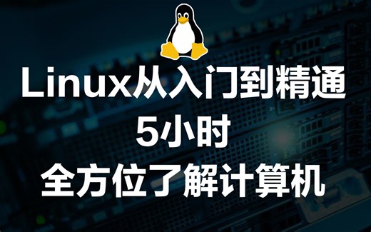 【Linux】从入门到精通之5小时全方位了解计算机（完整版）