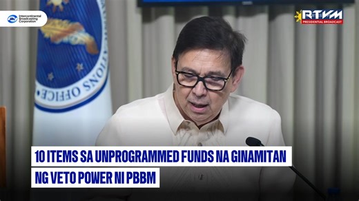 Inisa-isa ni Executive Secretary Ralph Recto ang mga item sa ilalim ng Unprogrammed Appropriations (UA) para sa 2026 national budget na inalis o ginamitan ng veto power ni Pangulong Ferdinand R. Marcos Jr. Kabilang naman sa nananatiling item sa UA ang Revised AFP Modernization Program. May kabuuang P92.5-billion ang halaga ng tinanggal ng Pangulo. #IBCTV13 #IBCDigital #ISM #IntegratedStateMedia | IBC TV 13