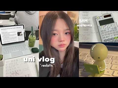5AM productive uni vlog 📚: cramming for midterms & hockey night