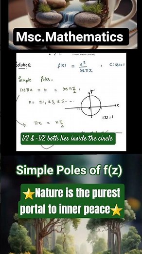 Simple Poles in complex Analysis #complexanalysis #maths #mscmathematics #engineeringmathematics