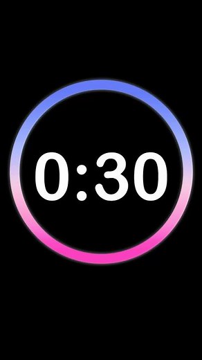 🕒 30 Second Countdown Timer | Clock Ticking Sound & Alarm