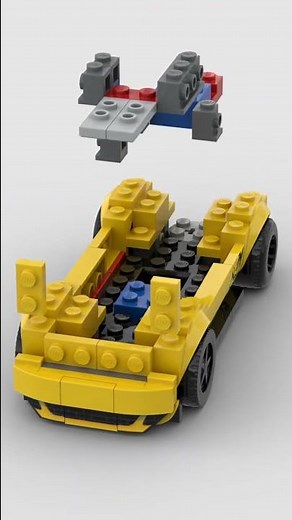 LEGO Dodge Challenger SRT Demon 👹 Satisfying Building Animation #shorts