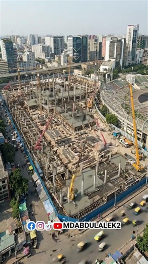 🕌 From an empty construction site to Bangladesh's National Mosque. Baitul Mukarram Mosque. #Mosque