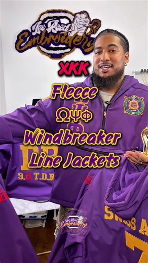Premium Fleece Windbreakers for Omega Psi Phi Fraternity