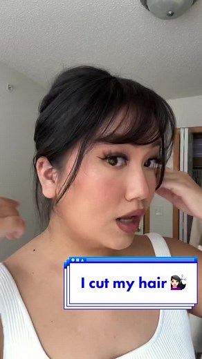 Get a fringe/bang for the season! I absolutely love using hair clips/extensions to change up my look without committing to them. These look so natural too! #hairstyles #fringebangs #clipinhairextensions #clipin #clipinbangs #foryou #fyp #haircut