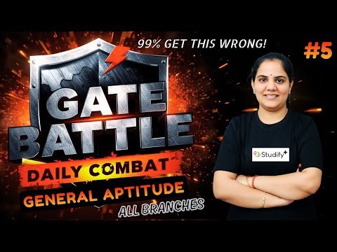 GATE Battle #5 | General Aptitude Challenge 💥 | All Branches | GATE 2026/27 | Priyanka Sharma Ma'am