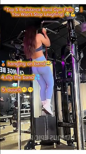 🔥 Resistance Band Gone Wrong! 💀 Funniest Gym Fails Ever! 😂💪 #GymFails #WorkoutFails #funnyshorts