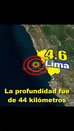 El 2 de diciembre de 2025, un sismo de magnitud 4.6 se registró frente a la costa central del Perú, con epicentro ubicado a 56 km al suroeste de Bellavista, en la Provincia Constitucional del Callao. El evento ocurrió a las 11:41:41 (hora local) y tuvo una profundidad intermedia de 44 km. El movimiento fue perceptible en varias zonas de Lima y el Callao, sin reportes de daños ni alerta de tsunami. #sismo #Perú #Lima #Callao #Bellavista #IGP #USGS #earthquake | Alerta Mundial / Terremotos y Desas