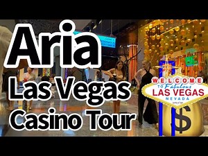 Aria Casino Tour - see the slot machines and casino floor