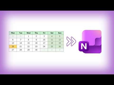 Insert Colorful Calendar's into OneNote