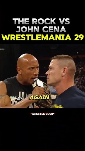 John Cena vs The Rock | WWE Championship Match | WrestleMania 29 🔥 | Epic EDIT #wwe #shorts