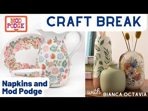 How to Mod Podge with Napkins