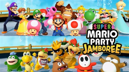 🎉 Get ready for the biggest Mario Party yet – with new boards and more minigames than ever before! Invite family and friends over for Super Mario Party Jamboree, coming to Nintendo Switch October 17th. | Super Mario