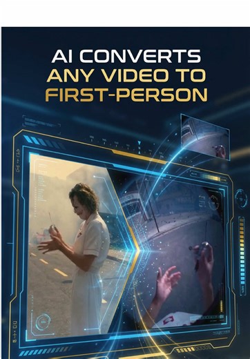 This EgoX AI turns 3rd-person video into POV immersion 👁️ EgoX converts regular third-person clips into first-person experiences using video diffusion geometry-aware attention. It reconstructs unseen areas and keeps motion and layout consistent, so the POV feels natural and stable. #PoseidanAI #poseidannews #AIVideo #AITools #TechNews