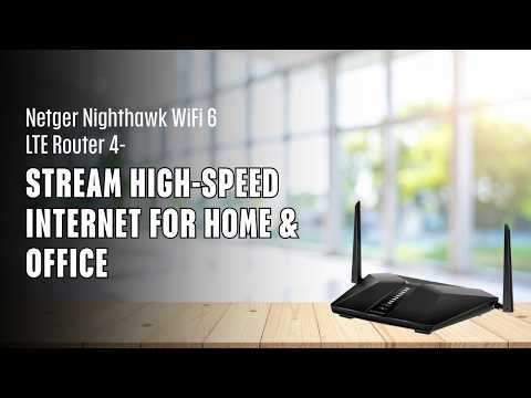 NETGEAR Nighthawk WiFi 6 LTE Router 4 Stream High Speed Internet for Home & Office